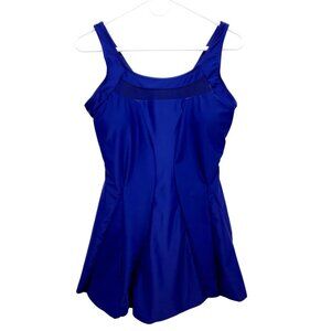 Durio Women's Swimsuit One Piece Tankini Tummy Control Dress Swimming Size L